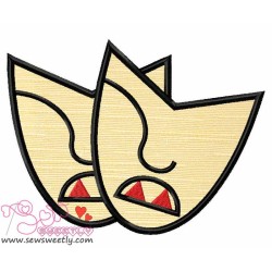 Movie Genre Horror Applique Design Pattern-1