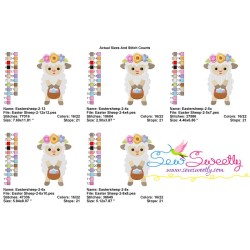 Baby Easter Sheep-2 Embroidery Design Pattern-2