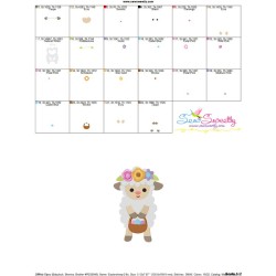 Baby Easter Sheep-2 Embroidery Design Pattern-3