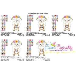 Baby Easter Sheep-2 Applique Design Pattern-2