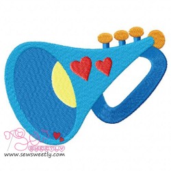 Music Instrument-6 Embroidery Design Pattern-1