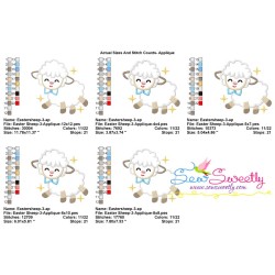 Baby Easter Sheep-3 Applique Design Pattern-2