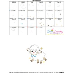 Baby Easter Sheep-3 Applique Design Pattern-3