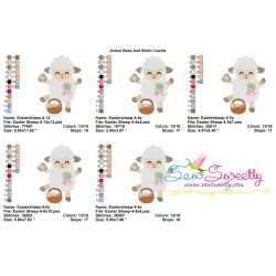Baby Easter Sheep-4 Embroidery Design Pattern-2