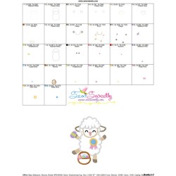 Baby Easter Sheep-4 Applique Design Pattern-3