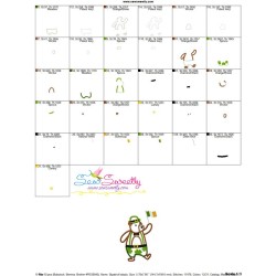 St. Patrick's Day Lucky Bear Applique Design Pattern-3