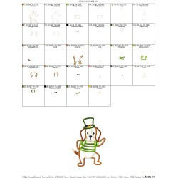 St. Patrick's Day Lucky Dog Applique Design Pattern-3