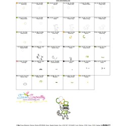 St. Patrick's Day Lucky Raccoon Applique Design Pattern-3