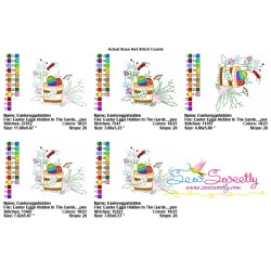 Easter Eggs Hidden In The Garden-8 Embroidery Design Pattern-2