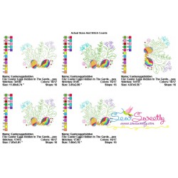 Easter Eggs Hidden In The Garden-4 Embroidery Design Pattern-2