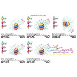 Easter Egg Hidden In The Garden-3 Embroidery Design Pattern-2