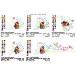 Easter Egg Hidden In The Garden-2 Embroidery Design Pattern-2