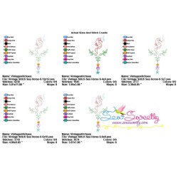 Vintage Stitch Seahorse-6 Embroidery Design Pattern-2
