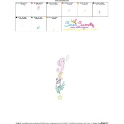Vintage Stitch Seahorse-5 Embroidery Design Pattern-3