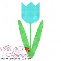 Spring Flower Cross Stitch Embroidery Design Pattern-3