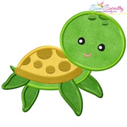 Cute Sea Turtle Applique Design Pattern-1