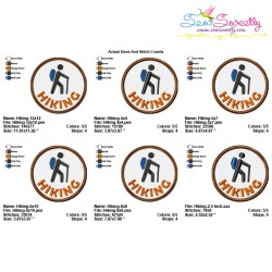 Hiking Badge Machine Embroidery Design Pattern-2