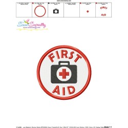 First Aid Badge Machine Embroidery Design Pattern-3