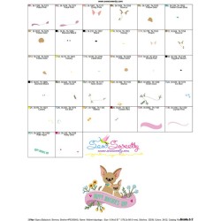 Mother's Day Dogs Embroidery Design Pattern-3