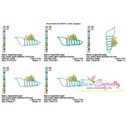 Auger Shell Applique Design Pattern-2