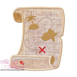 Pirates Map Applique Design Pattern-1