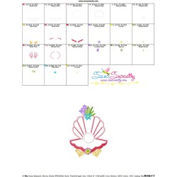 Pearl Shell Applique Design Pattern-3