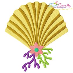 Cockle Shell Embroidery Design Pattern-1