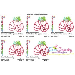 Chambered Shell Applique Design Pattern-2