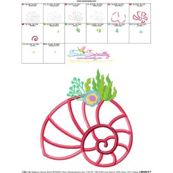 Chambered Shell Applique Design Pattern-3