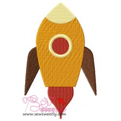 Rocket-2 Embroidery Design Pattern-1