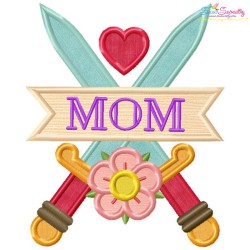 Mom Tattoo Swords-2 Applique Design Pattern-1