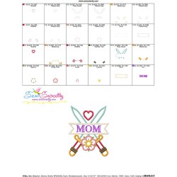 Mom Tattoo Swords-2 Applique Design Pattern-3