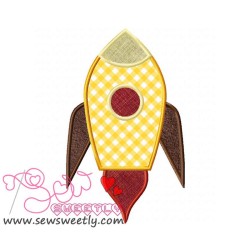 Rocket-2 Applique Design Pattern-3