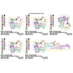 Let's Party Applique Design Pattern-2