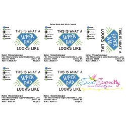 This is What a Super Dad Looks Like Lettering Embroidery Design Pattern-2