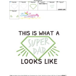 This is What a Super Dad Looks Like Lettering Applique Design Pattern-3
