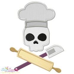 Skulls In Charge Profession Embroidery/Applique Design Bundle-7