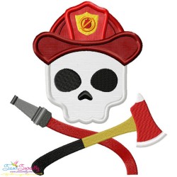 Skulls In Charge Profession Embroidery/Applique Design Bundle-2
