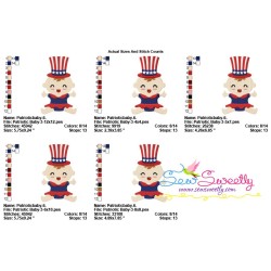 Patriotic Baby-3 Embroidery Design Pattern-2
