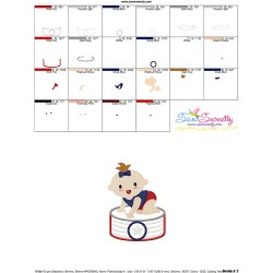 Patriotic Baby-2 Applique Design Pattern-3