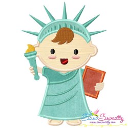 Patriotic Baby-1 Applique Design Pattern-1