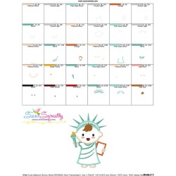 Patriotic Baby-1 Applique Design Pattern-3