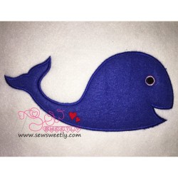 Blue Whale Applique Design Pattern-2