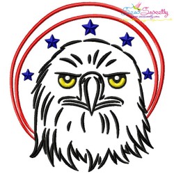 Patriotic Bald Eagles Embroidery Design Bundle-5