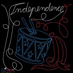 Independence Patriotic Colorwork Block Embroidery Design Pattern-1