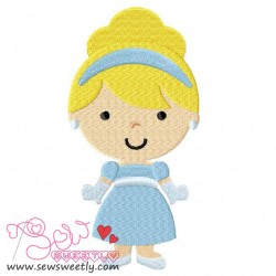 Classic Princess 03 Embroidery Design Pattern-3