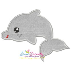 Baby Dolphin Applique Design Pattern-1