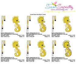 Baby Seahorse-2 Embroidery Design Pattern-2