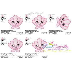 Baby Seashell Embroidery Design Pattern-2