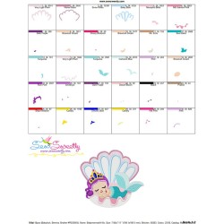 Baby Mermaid-4 Embroidery Design Pattern-3